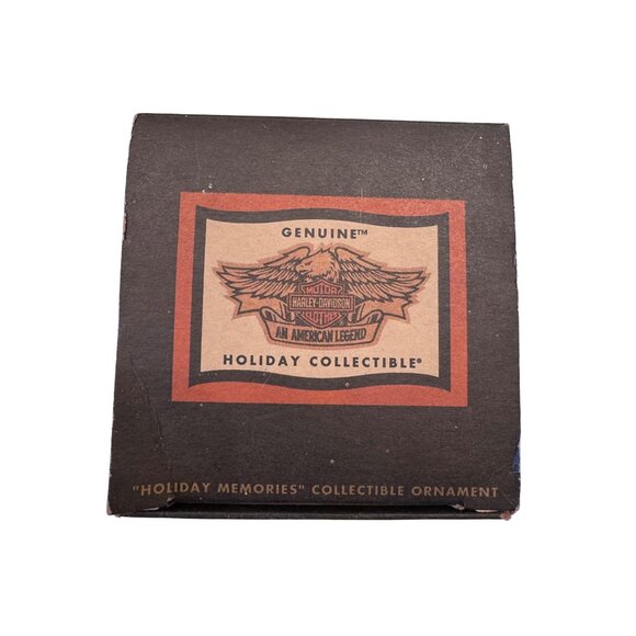 1995 Christmas Bulb Holiday Memories Collectible Ornament Harley Davidson - Picture 2 of 8